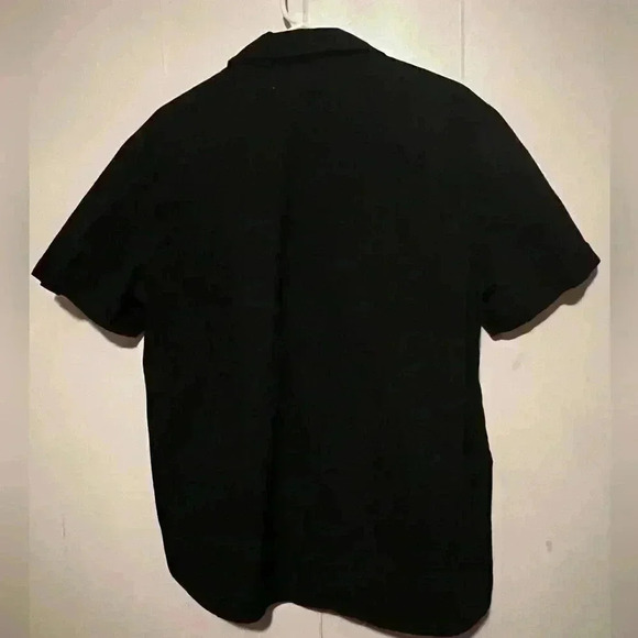 ProJek Raw Men's Sz L Zip Pocket Button Front Shirt Black With Grommets - Picture 3 of 5